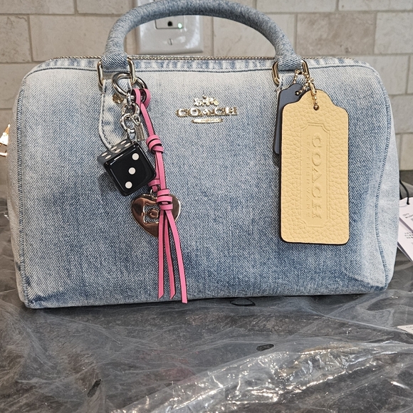 Coach Handbags - BNWT COACH DENIUM MED ROWAN